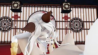 Pale petite girl is waiting for her load from a big dick